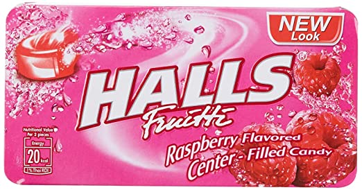 HALLS RASPBERRY CANDY 22.4 GM
