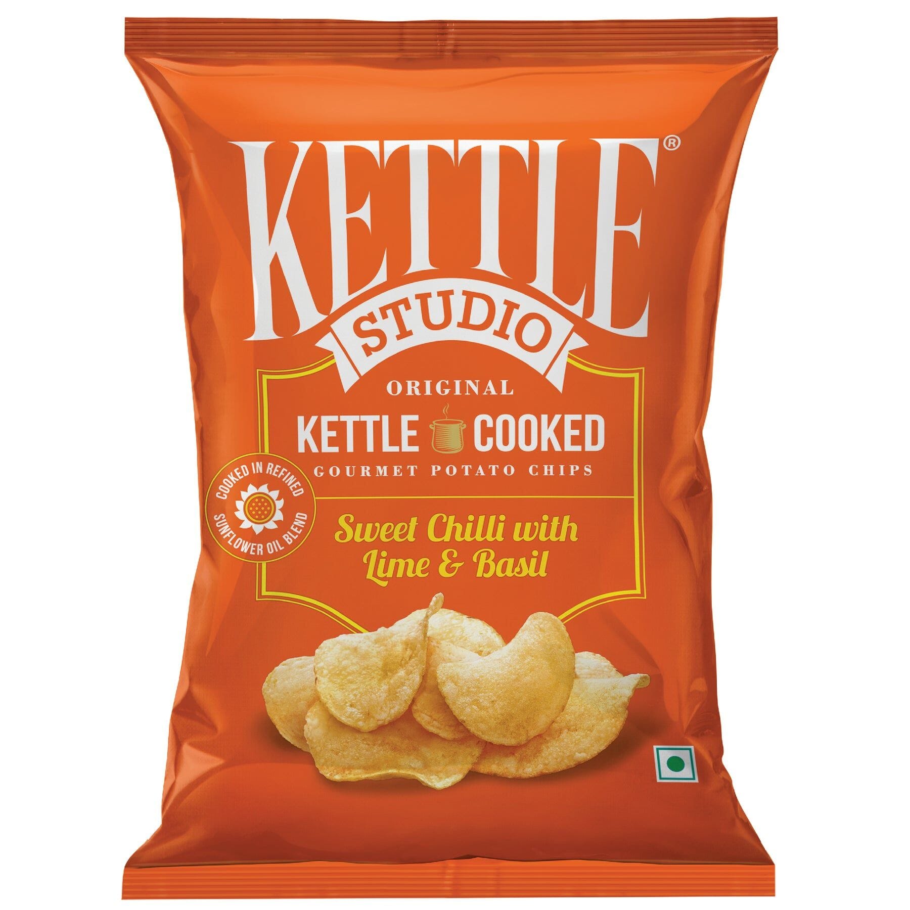 KETTLE STUDIO SWEET CHILLI WITH LIME AND BASIL 113GM TGO