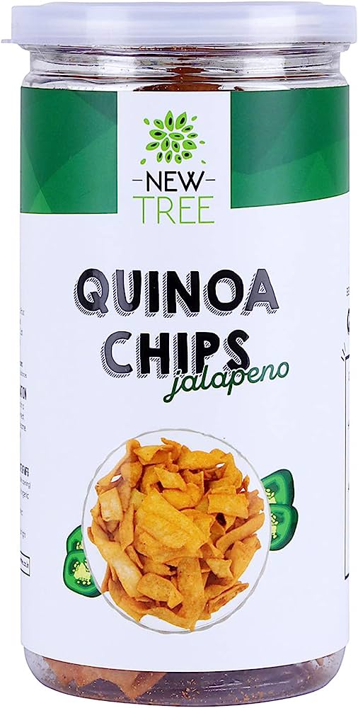 NEW TREE QUINOA CHIPS JALAPENO 150GM