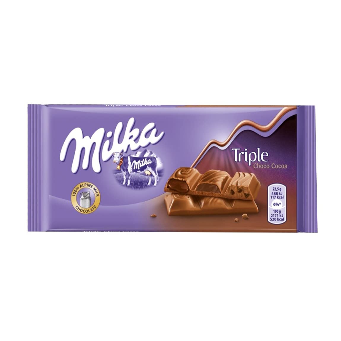 MILKA TRIPLE CHOCO COCOA 100G