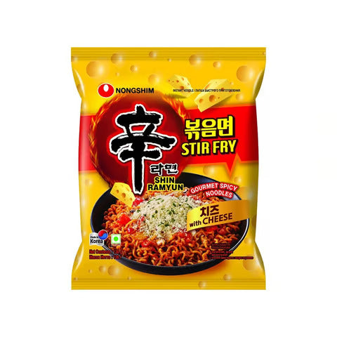 NONGSHIM STIR FRY SHIN RAMUYN WITH CHEESE 136GM