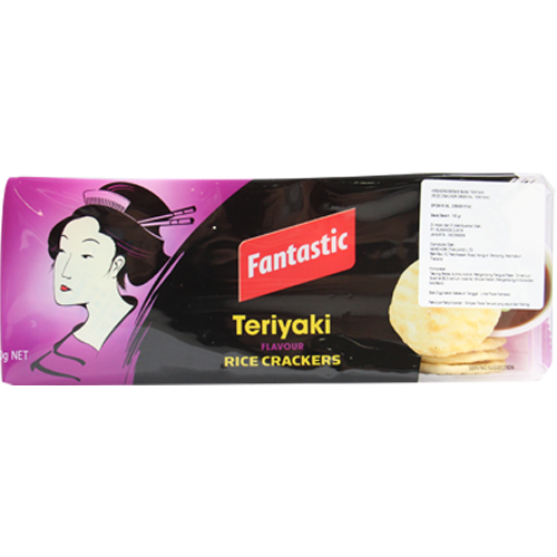 FANTASTIC TERIYAKI FLAVOUR RICE CRACKERS 100GM