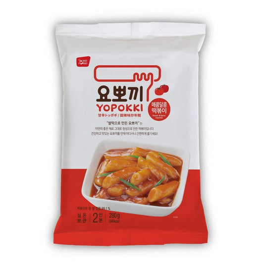 YOPOKKI HOT &amp; SPICY TOPOKKI RICE CAKE 180GM