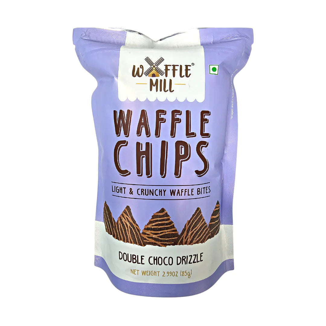 WAFFLE CHIPS DOUBLE CHOCO DRIZZLE 85GM