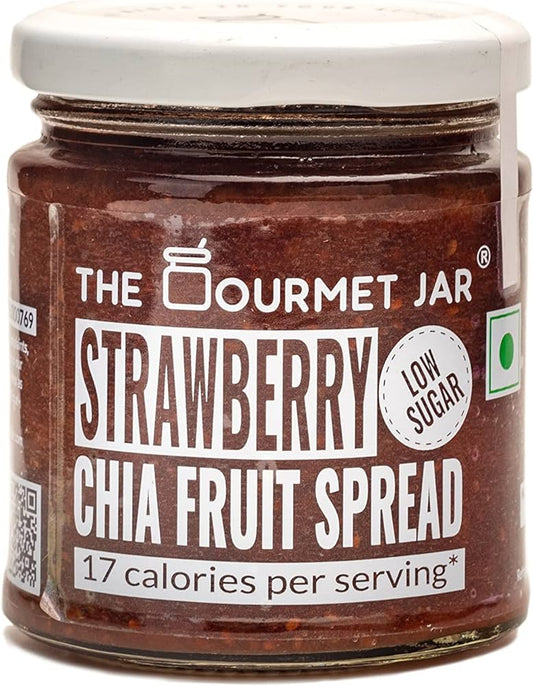 The Gourmet Jar Strawberry Chia Fruit Spread 17 cal 200gm