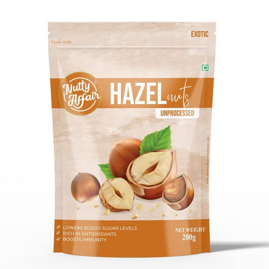 NUTTY AFFAIR HAZELNUTS UNPROCESSED 200G