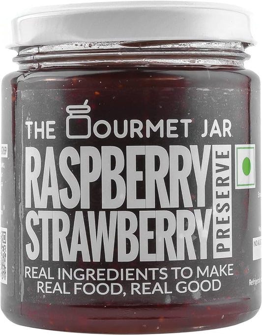 THE GOURMET JAR RASPBERRY STRAWBERRY PRESERVE 230G