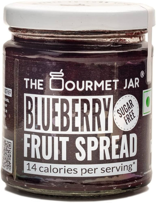 THE GOURMET JAR BLUEBERRY FRUIT SPREAD SUGAR FREE 200G