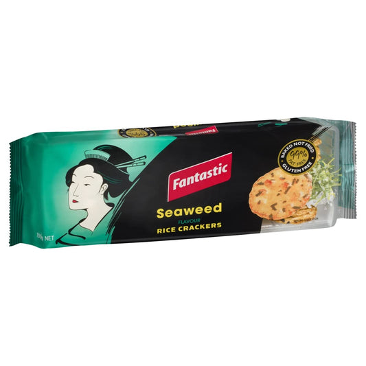 FANTASTIC SEAWEED FLAVOUR RICE CRACKERS 100G