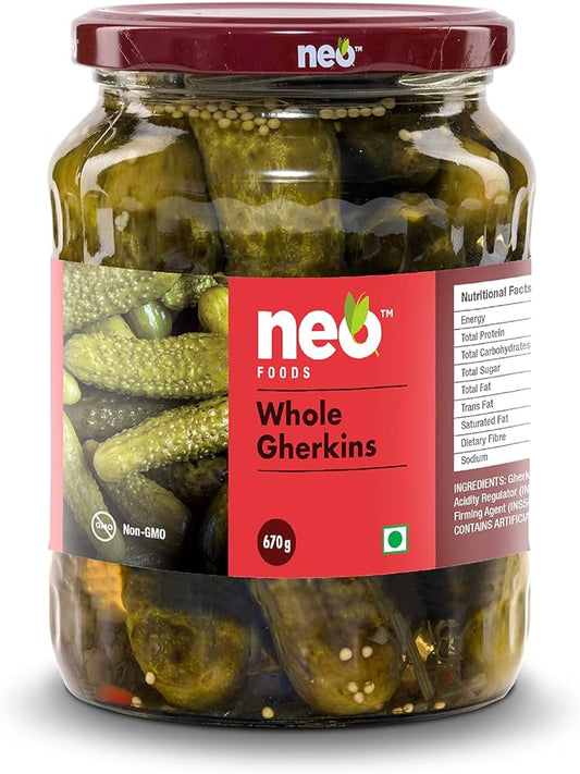 NEO WHOLE GHERKINS 480GM