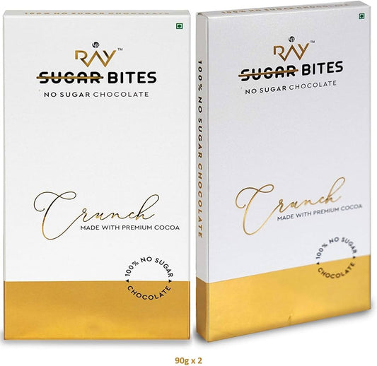 RAY SUGAR CHOCOLATE CRUNCH NO SUGAR 90GM