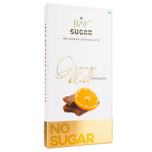 RAY SUGAR ORANGE BLAST CHOCOLATE NO SUGAR 90GM