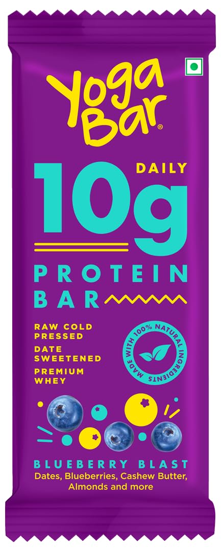 YOGA BAR DAILY 10G PROTEIN BAR BLUEBERRY 50G