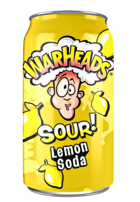 Warheads Sour Lemon Soda 355 ml