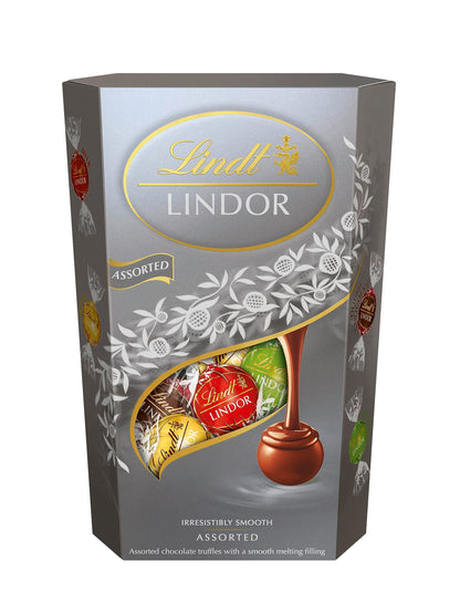 LINDT LINDOR ASSORTED SILVER 337 GM