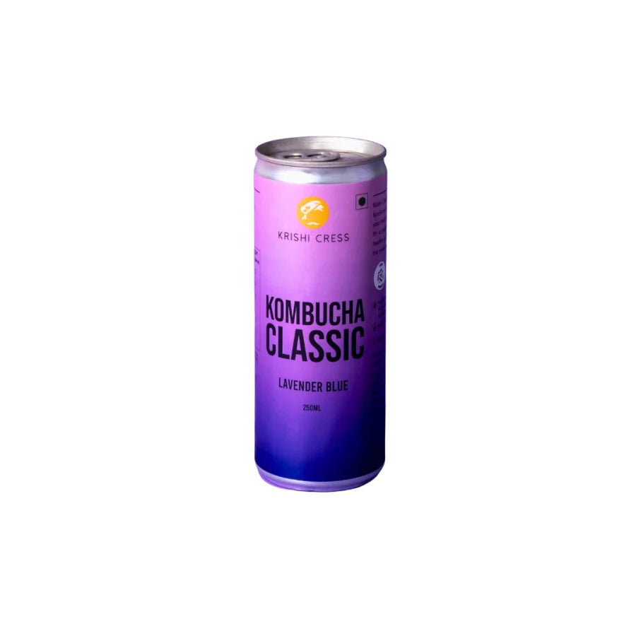 KRISHI CRESS KOMBUCHA CLASSIC LAVENDER BLUE 250ML