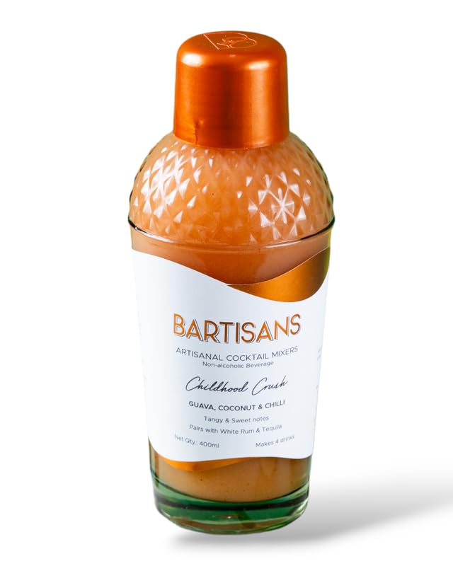 BARTISANS CHILDHOOD CRUSH GUAVA ,COCONUT AND CHILLI ARTISANAL COCKTAIL MIXERS 400ML