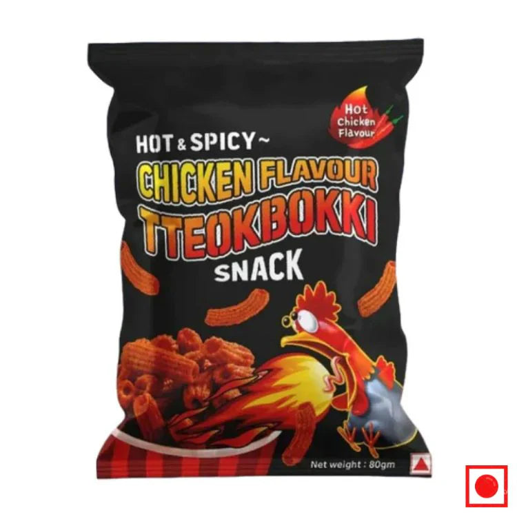 TTEOKBOKKI SNACK HOT AND SPICY CHICKEN FLAVOUR 80G