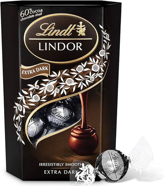 LINDT LINDOR 60 CACAO EXTRA DARK CHOCOLATE 200G