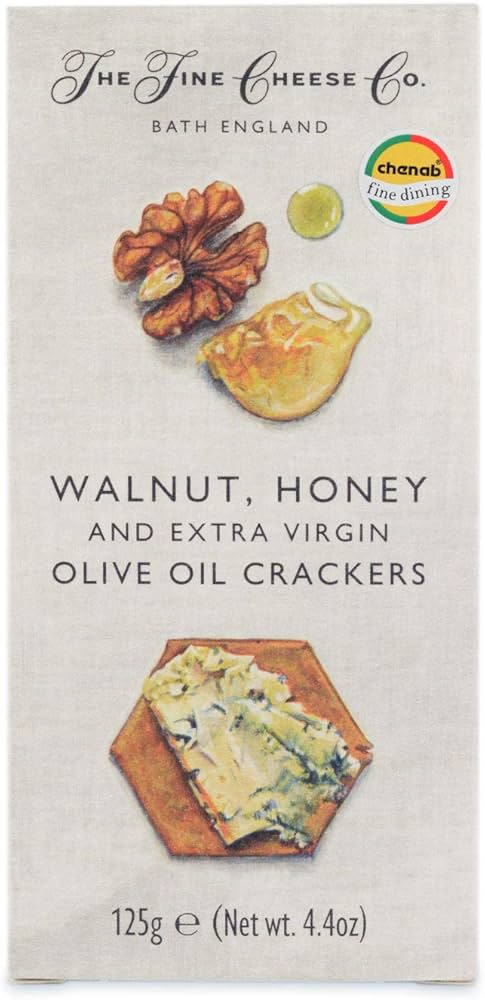 THE FINE CHEESE CO WALNUT HONEY OLIVE OIL CRACKERS 125 GM