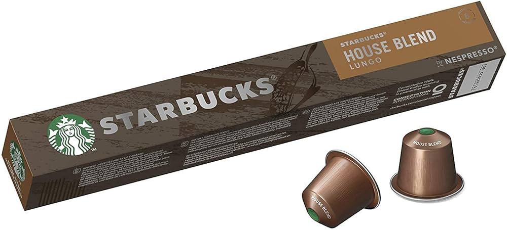 Starbucks Houseblend Lungo Coffee Pods by Nespresso 57 gm