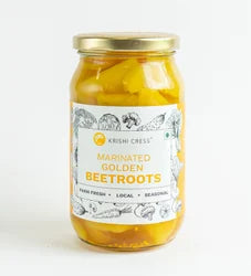 KRISHI CRESS MARINATED GOLDEN BEETROOTS 500GM