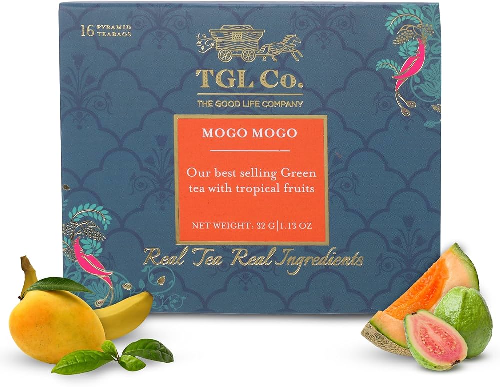 TGL CO MOGO MOGO GREEN TEA WITH TROPICAL FRUITS 16BAGS 32GM