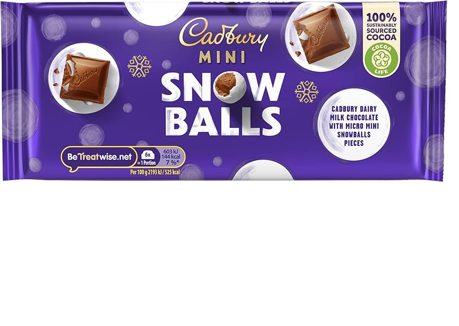 CADBURY MINI SNOW BALLS 110G