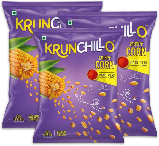 KRUNCHILLO CRISPY CORN PERI PERI FLAVOUR GLUTEN FREE 60G