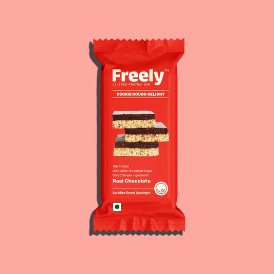 FREELY LAYERED PROTEIN BAR COOKIE DOUGH DELIGHT NO ADDED SUGAR 44G