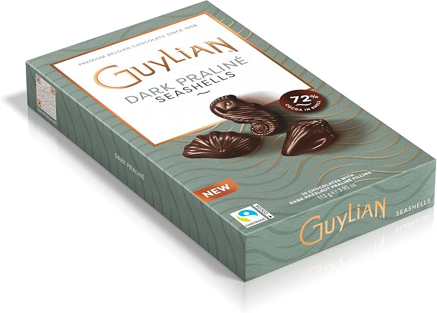 GUYLIAN DARK PRALINE SEASHELLS 112 GM