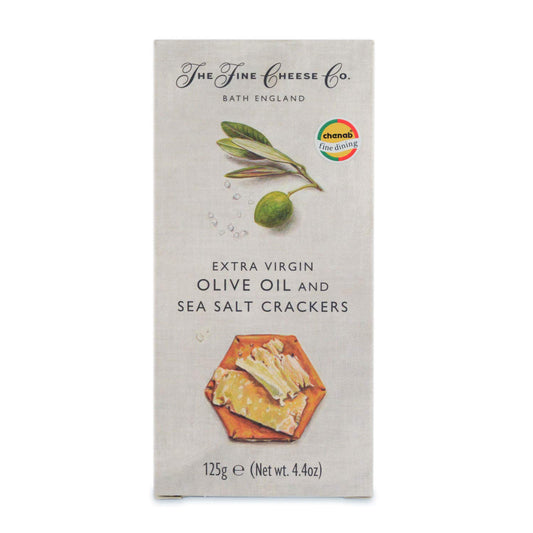 The Fine Cheese CO. Extra Virgin Olive Oil Sea Salt Crackers 125 gm