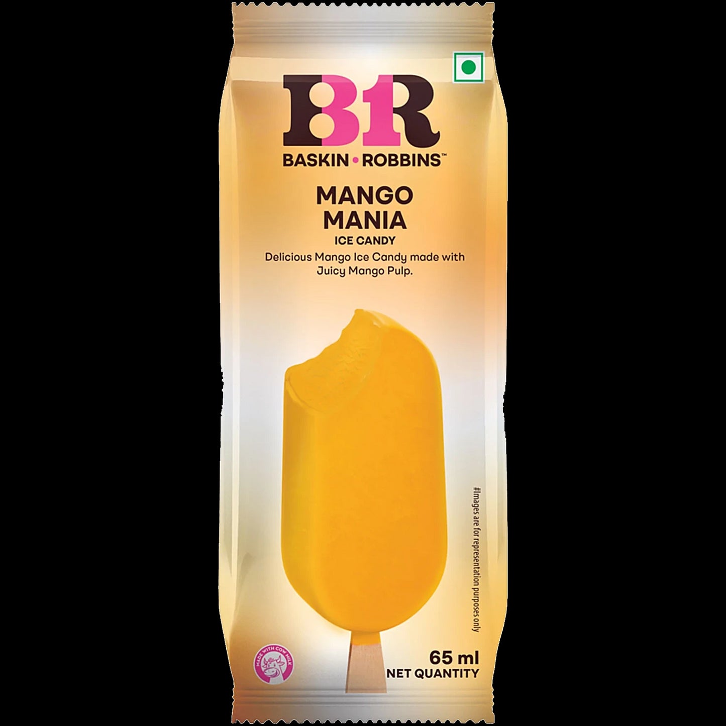 BASKIN ROBBINS MANGO MANIA ICE CANDY 65 ML STICK