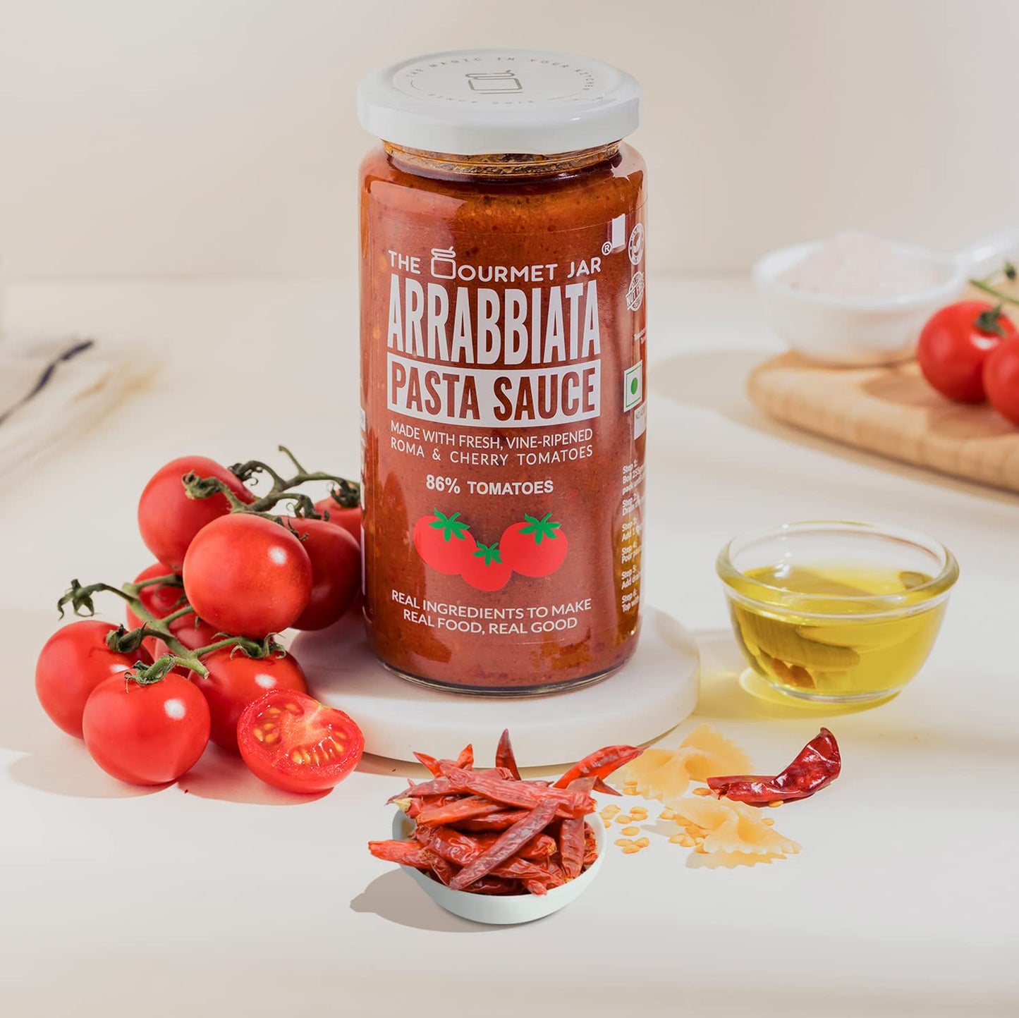 THE GOURMET JAR ARRABBIATA PASTA SAUCE 390GM