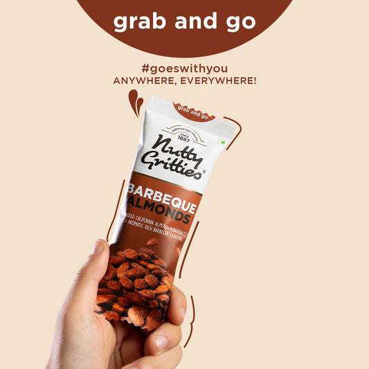 NUTTY GRITTIES BARBEQUE ALMONDS 40 GM