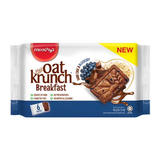 MUNCHYS OATS CRUNCH DARK CHOC AND BLUEBERRY BISCUIT 192 GM