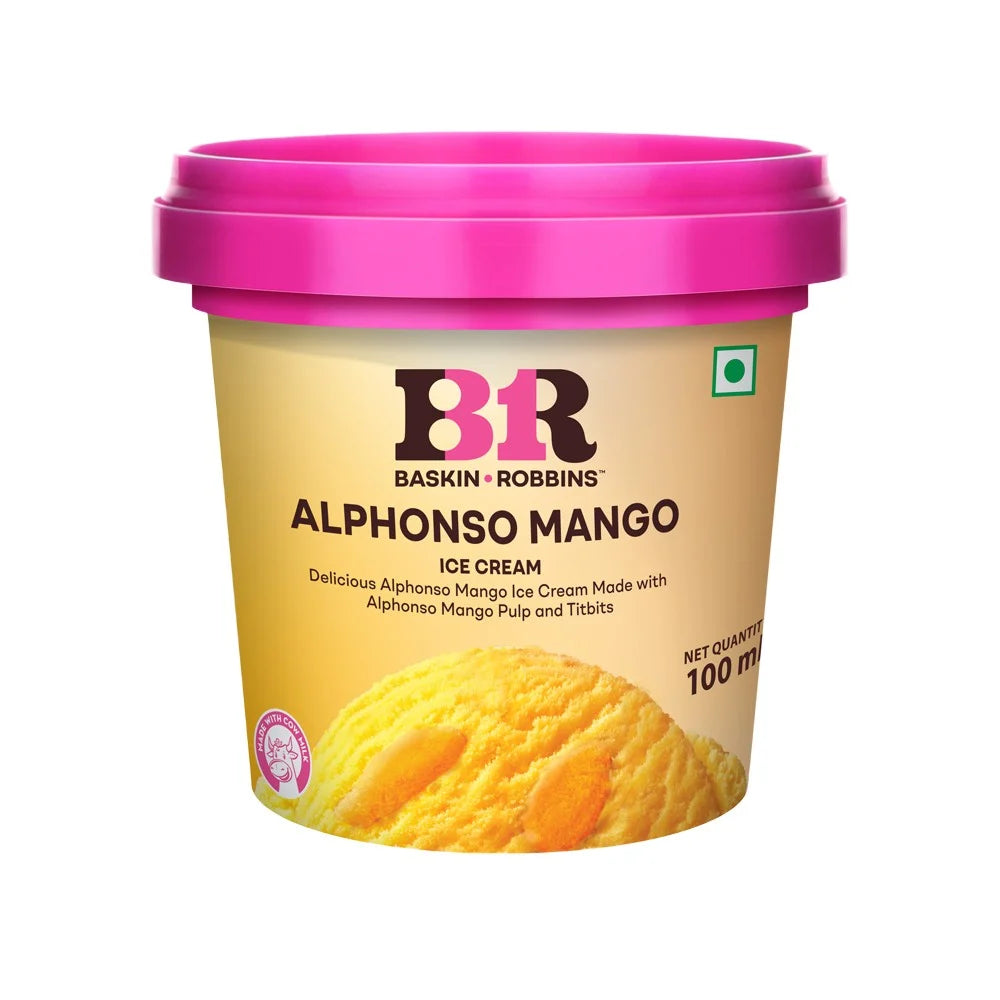 BASKIN ROBBINS ALPHANSO MANGO 100 ML CUP