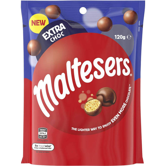 MALTESERS EXTRA CHOC 120GM