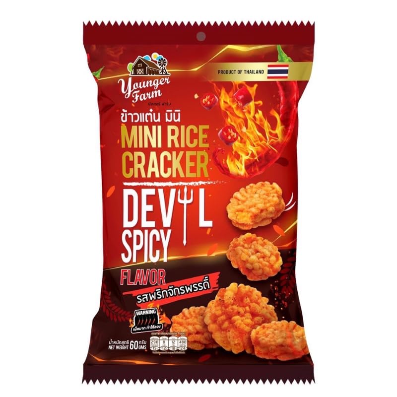 YOUNGER FARMINI RICE CRAKER DEVIL SPICY FLAVOUR 60MG