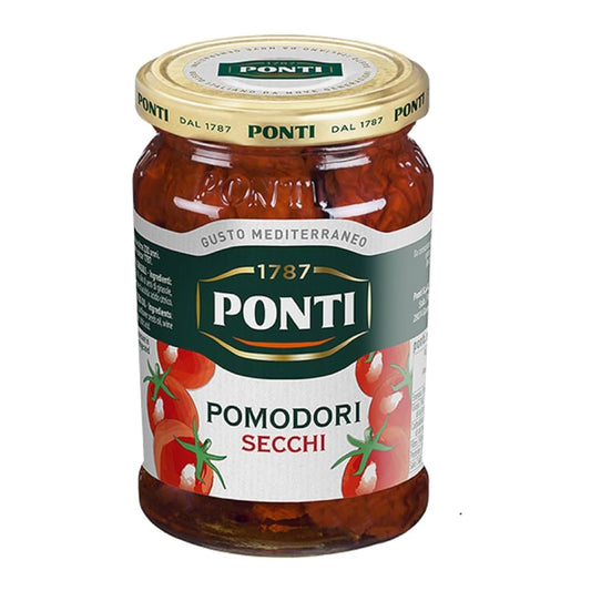 PONTI POMODORI SECCHI SUN DRIED TOMATOES IN SUNFLOWER OIL 280 GM