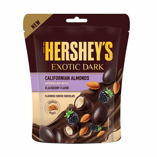 HERSHEYS EXOTIC DARK CALIFORNIA ALMONDS 90 GM