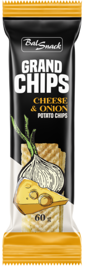 BALSNACK GRAND CHIPS CHEES AND ONION POTATO CHIPS 90 GM