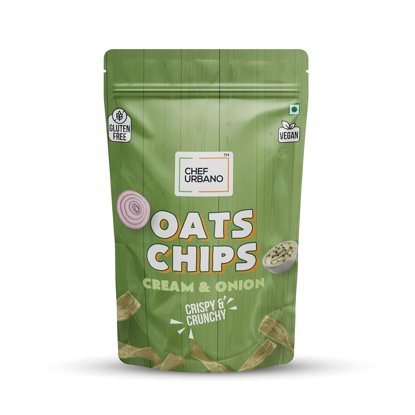CHEF URBANO OATS CREAM AND ONION CHIPS 75GM