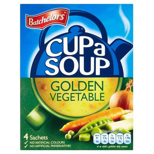 BATCHELORS CUPA SOUP GOLDEN VEGETABLE 4 SACHETS 93 GM