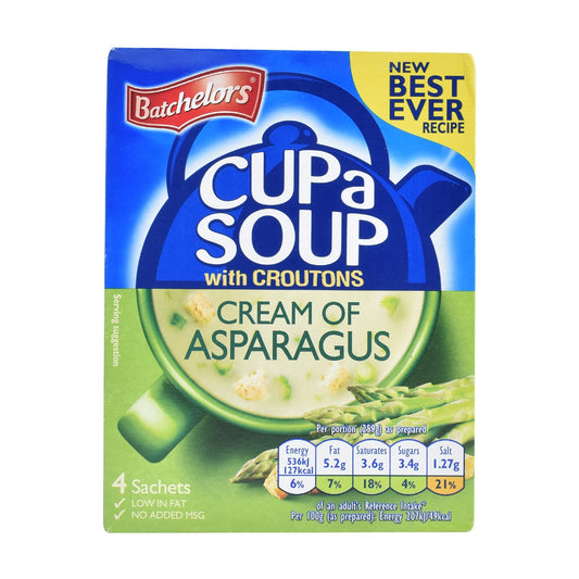 BATCHELORS CUPA SOUP ASPARGUS 4 SACHETS 93 GM