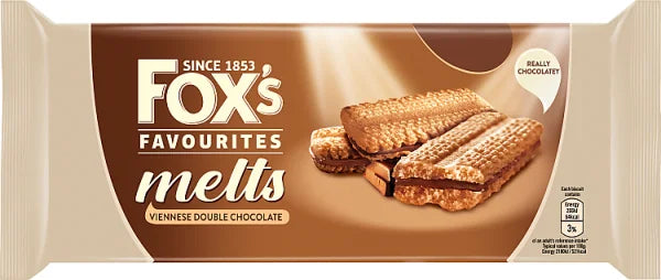 FOX S MELTS VIENNESE DOUBLE CHOCOLATE 120 GM