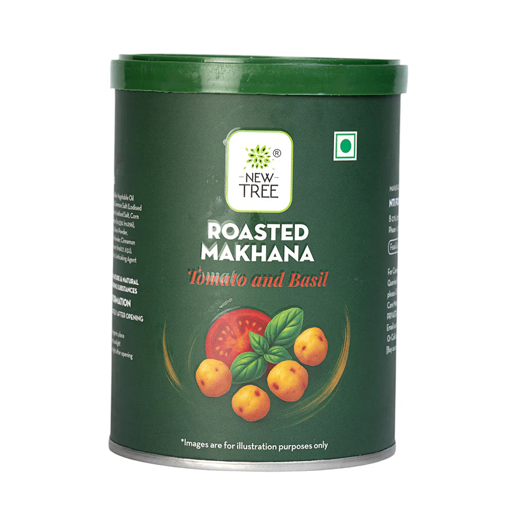NEW TREE ROASTED MAKHANA TOMATO AND BASIL 30 GM