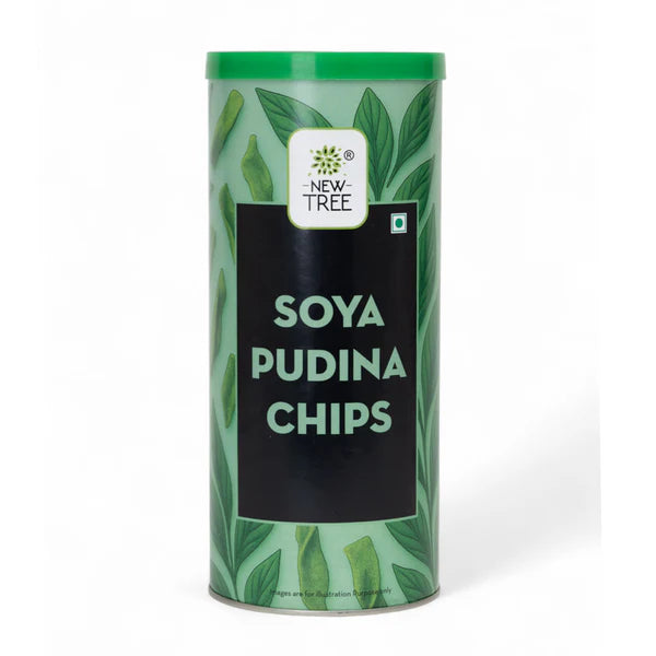 NEW TREE SOYA PUDINA CHIPS 160GM