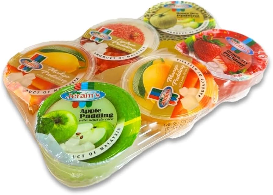 Nata de coco pudding assorted flavour 6 pc