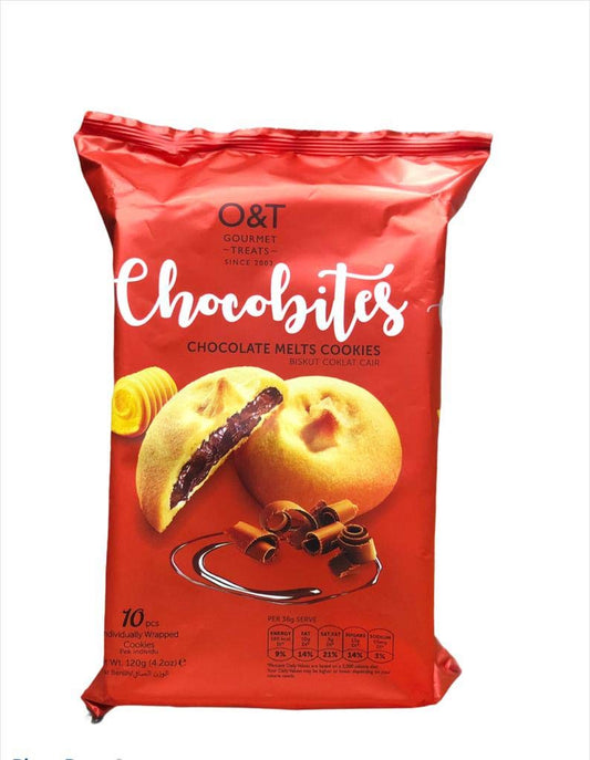 O AND T GOURMET TREATS CHOCOLATE MELT COOKIES 12 PCS 105 GM